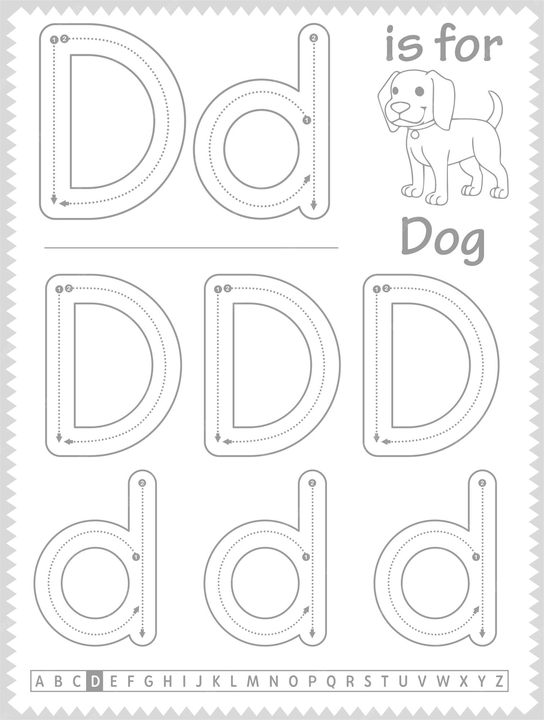 Premium Vector Children Learning Alphabet Tracing Worksheet With premium-vector-children-learning-alphabet-tracing-worksheet-with