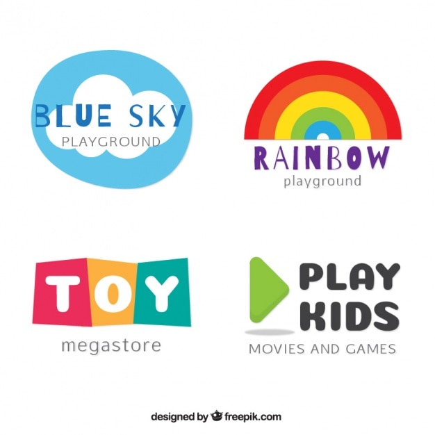 Children logo set