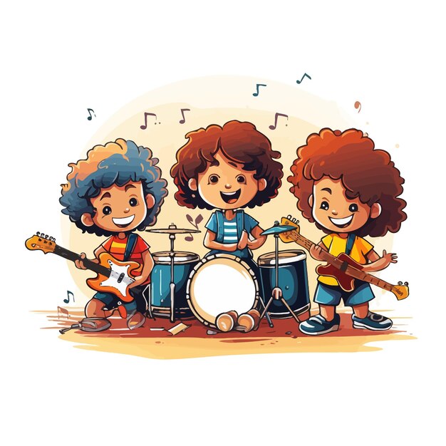 Children_music_band_perform_with_instruments