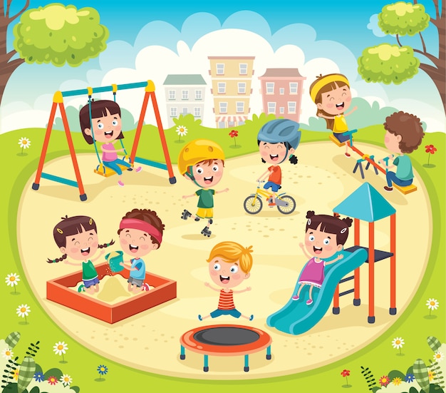 Children playing in the park