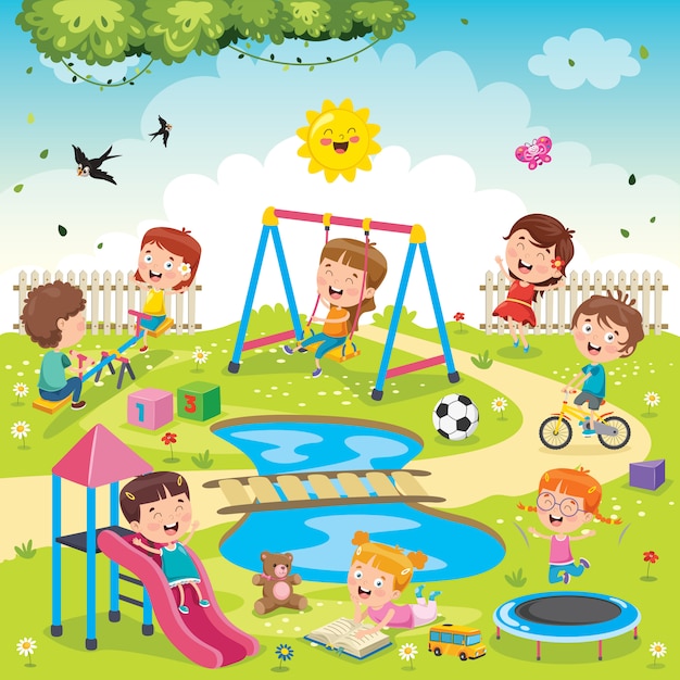 Children playing in the park