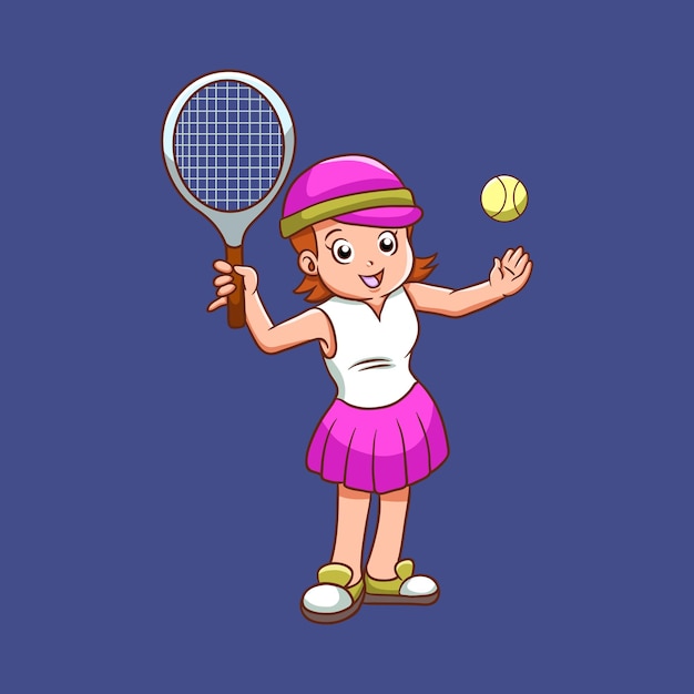 Bambini che giocano a tennis