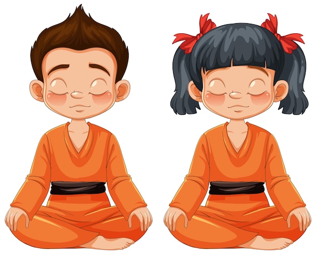 Children Practicing Mindfulness Meditation