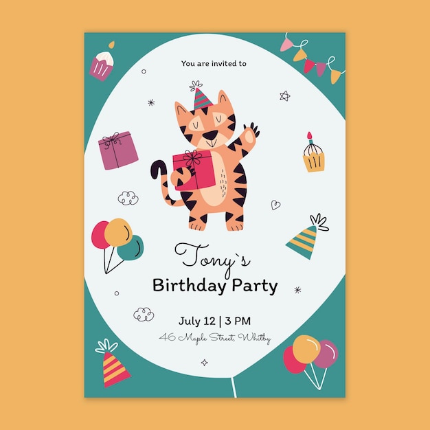 children's birthday card