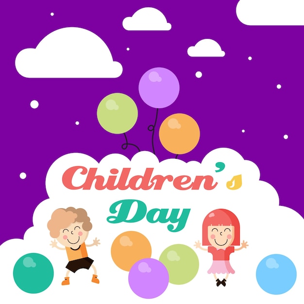 Children's Day Illustration Vector