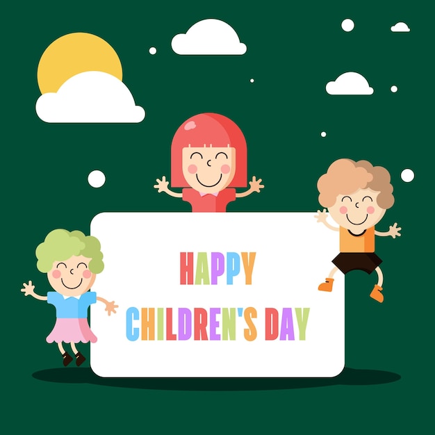 Children's Day Illustration Vector