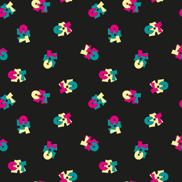 children's seamless pattern on the theme of cats, vector graphics