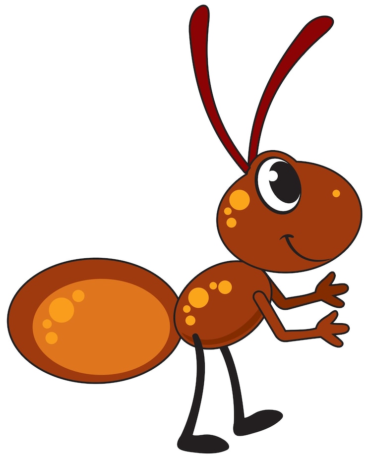 वेक्टर children's vector illustration ant funny