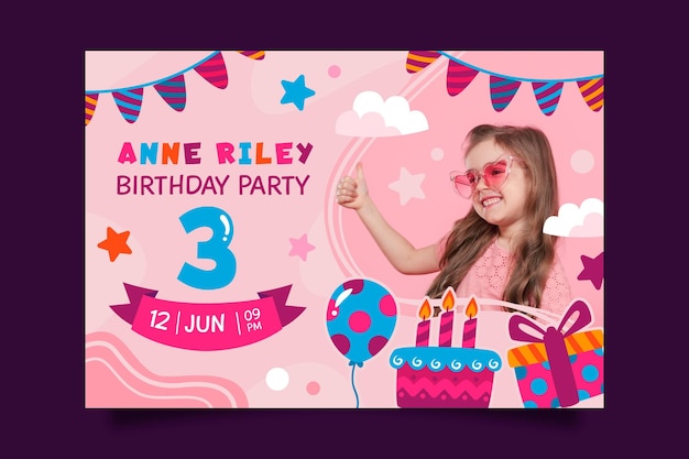 Childrens birthday invitation