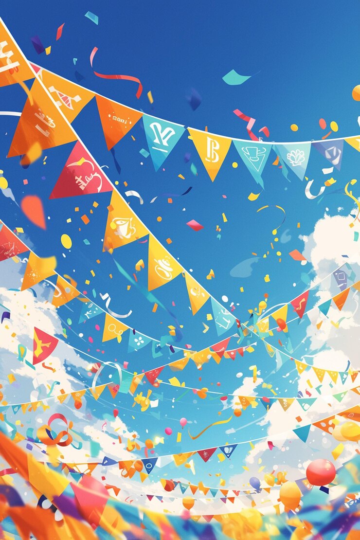 Vector 祭りの装飾とバナーで子供の日