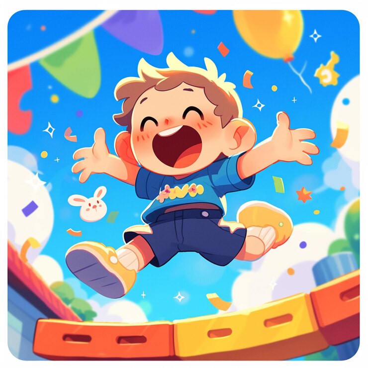 Vector childrens day with joyful playground fun