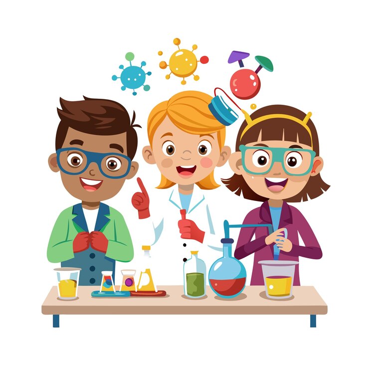 Vector childrens learning and entertaining cartoon character vector illustration for education and media