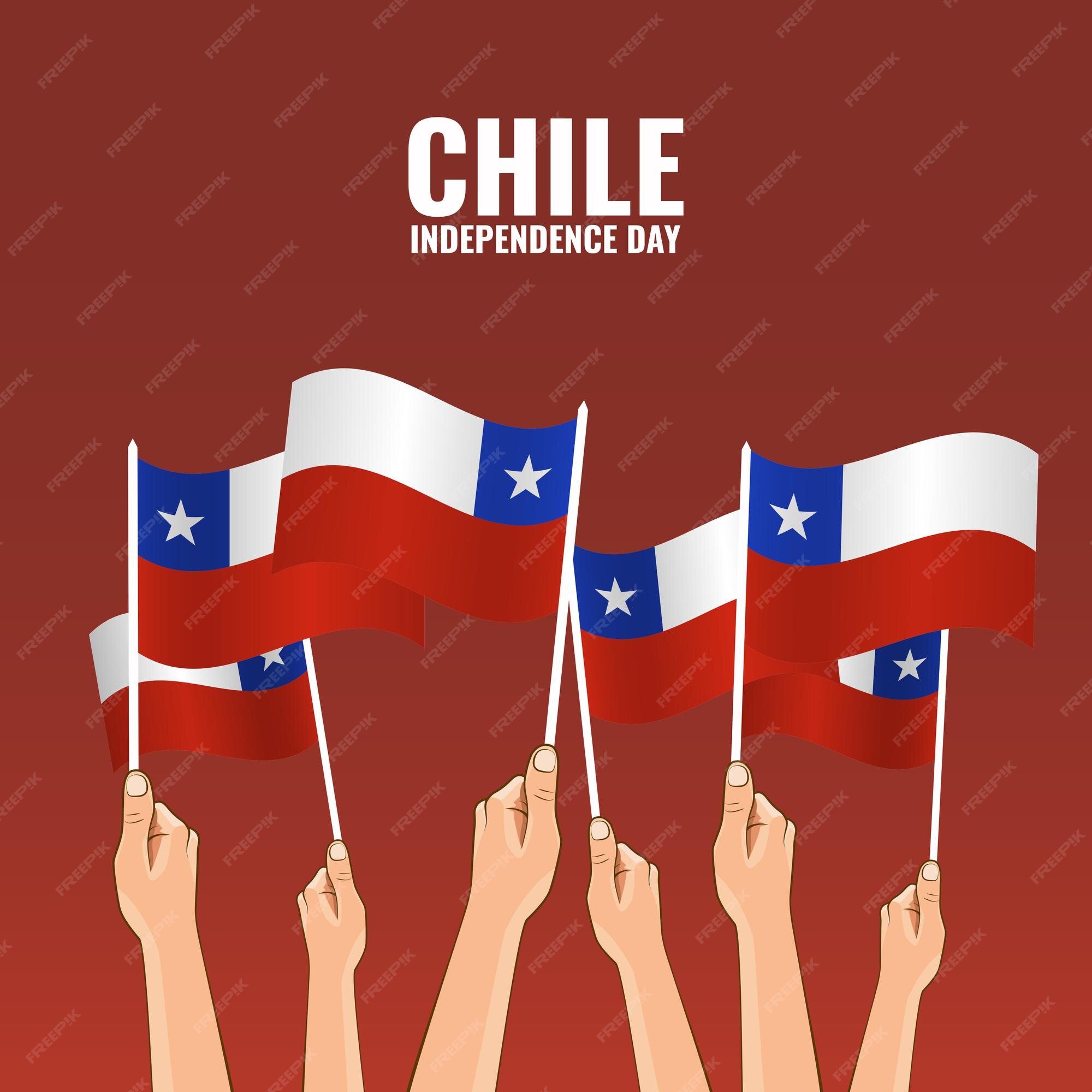 Premium Vector | Chile independence day