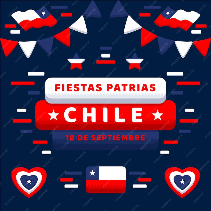 Premium Vector Chile national day concept