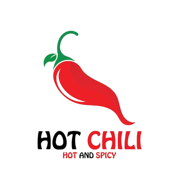 Chili hete pittige pictogram vector illustratie sjabloon ontwerp logo