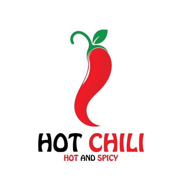 Chili hot spicy icon vector illustration template design logo