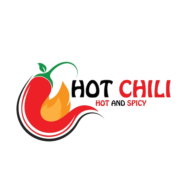 Chili hot spicy icon vector illustration template design logo