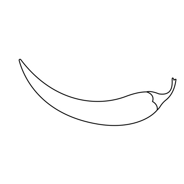 Chili Line Art