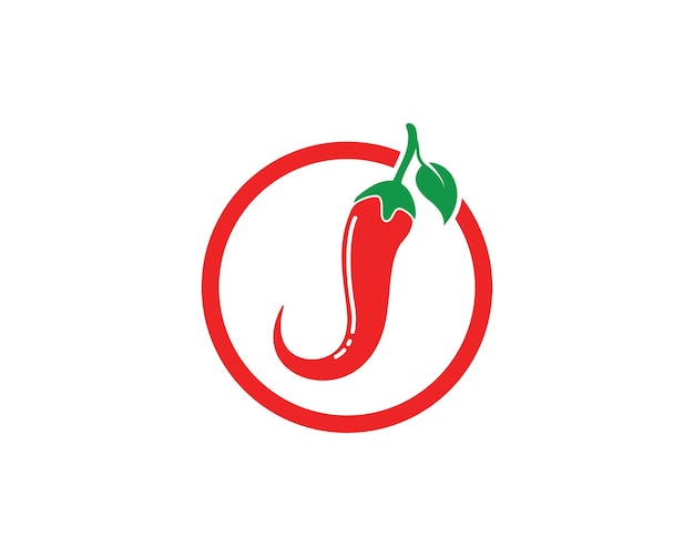 칠리 로고 아이콘 벡터 일러스트 디자인