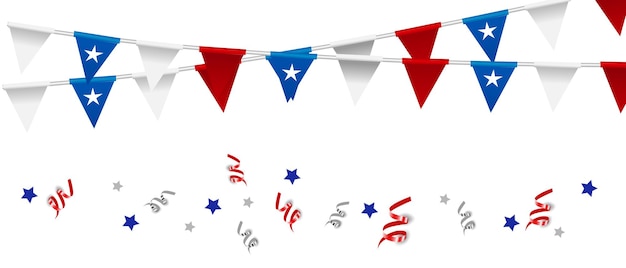 Chili Onafhankelijkheidsdag Realistische vector staat symbolen vlag linten en vlaggen