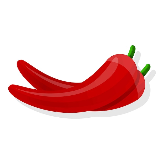 Chili peper pictogram Cartoon van chili peper vector pictogram voor webdesign geïsoleerd op een witte achtergrond