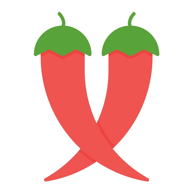 Chili peper vector illustratie stijl