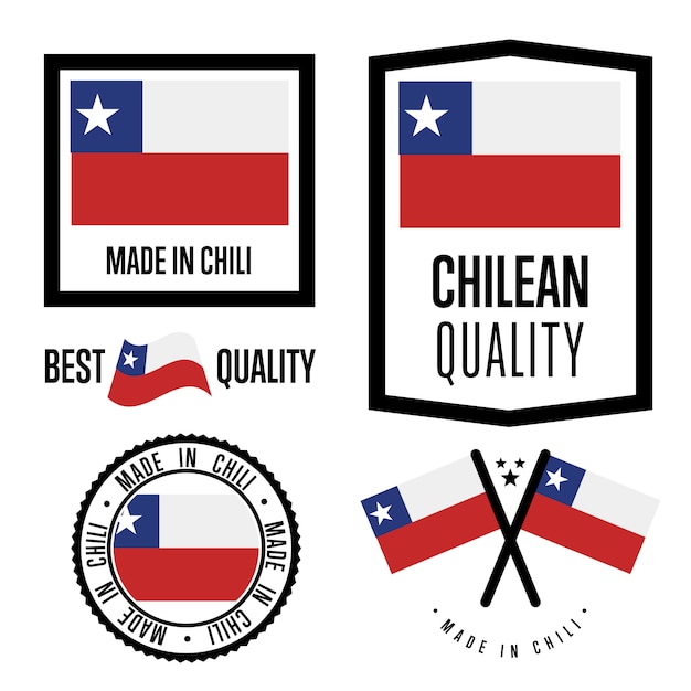 Chili quality label set 