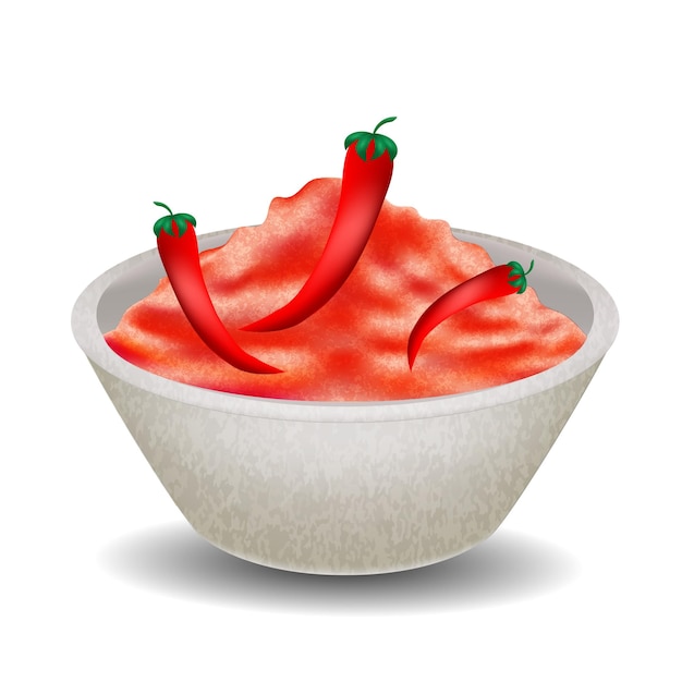 Chili sauce stock vector illustration