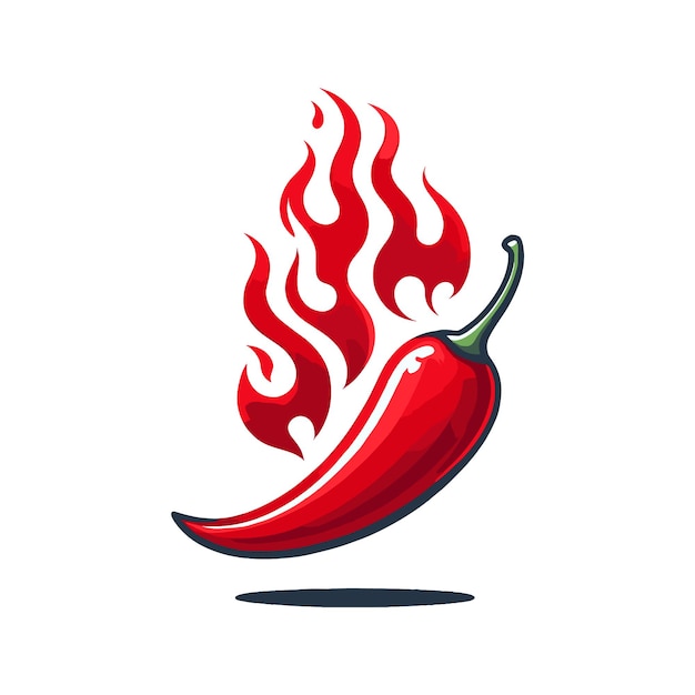 Vector chili vectorillustratie