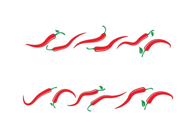 Vector chili vectorillustratie