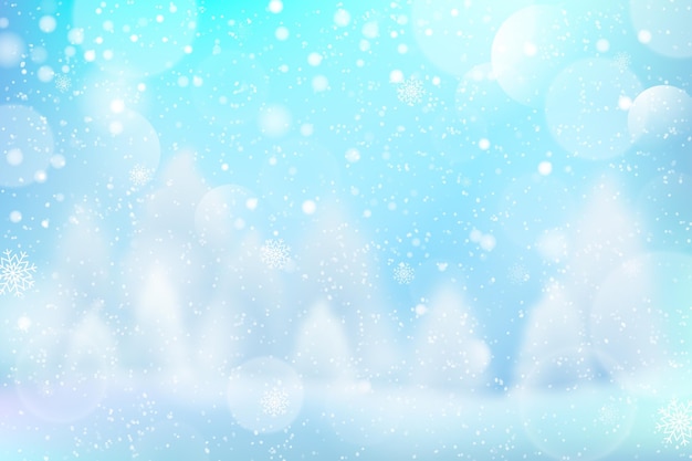 Vector chill blurred winter wallpaper