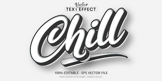 Chill Editable Text Effect