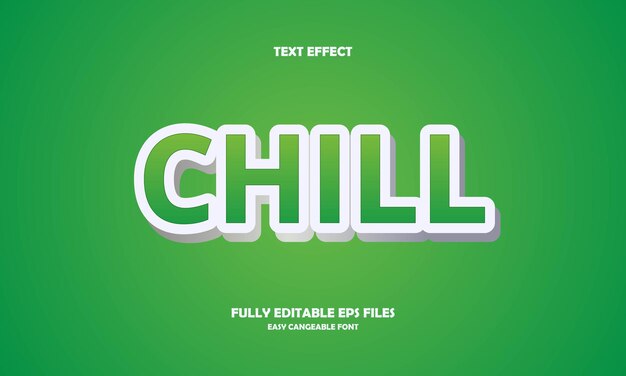 Chill text effect