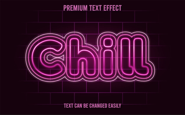 Vector chill text effect