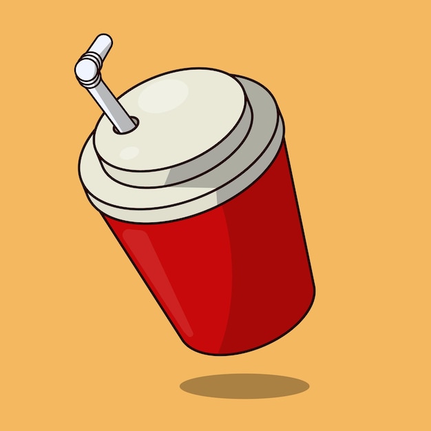 Chilled Cold Soda Illustration Vector Icon Drink