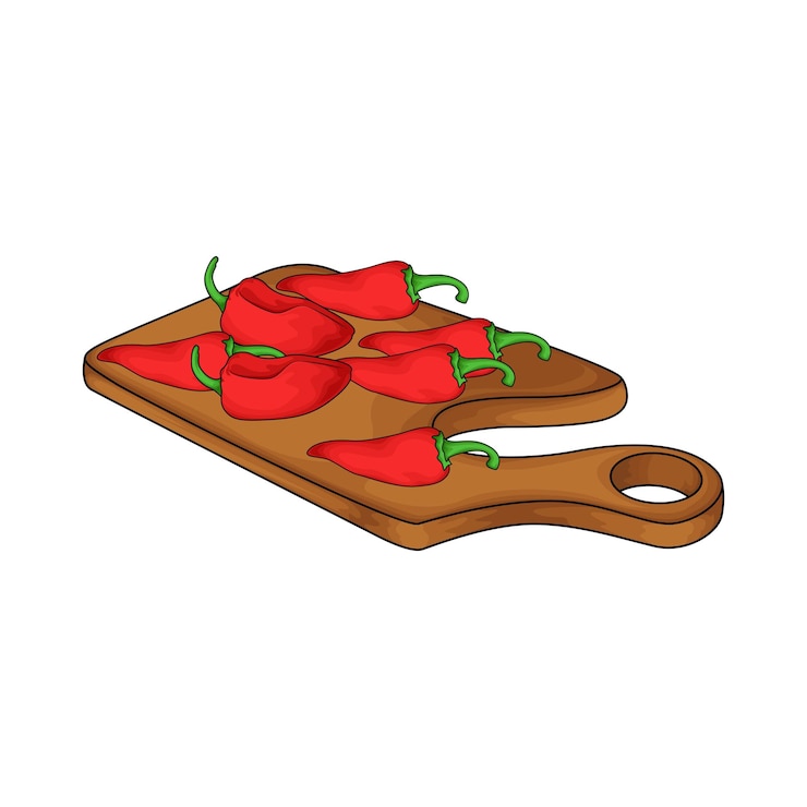 Vector chilli illustration