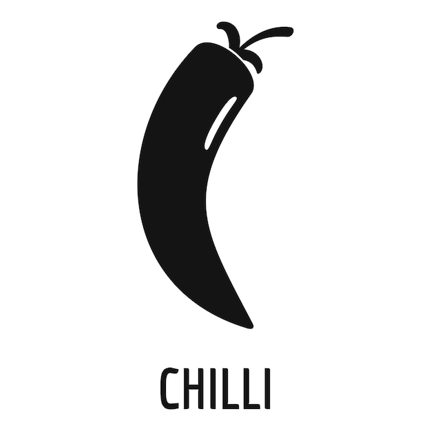 Chilli pepper icon Simple illustration of chilli pepper vector icon for web