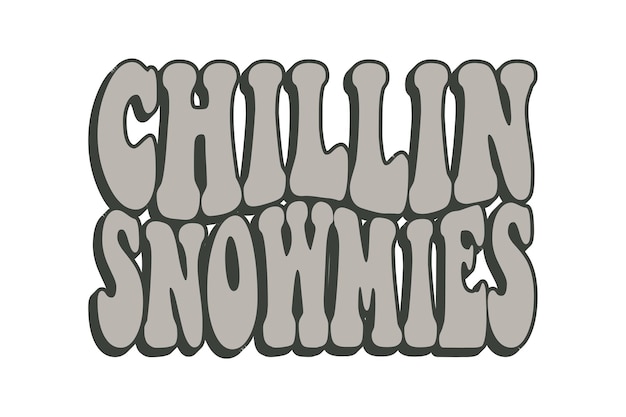 Vettore chillin' snowmies