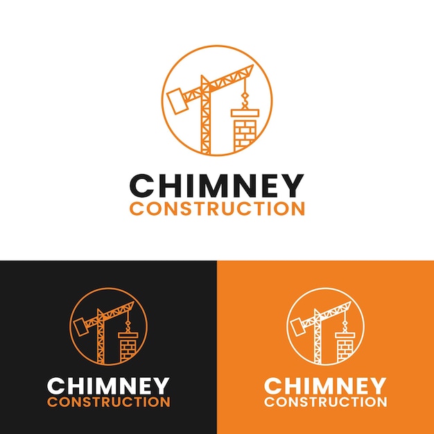 Chimney Construction Logo Design Template