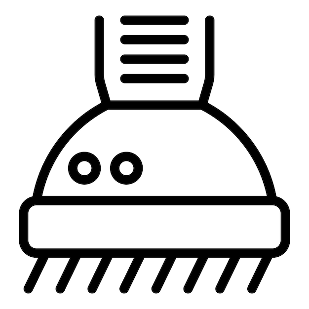 Chimney hood icon outline vector Kitchen accessory