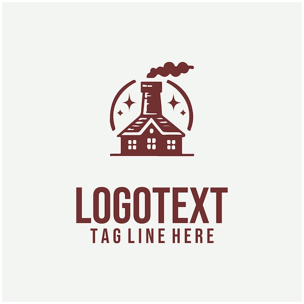 Chimney Logo Vector Illustrations