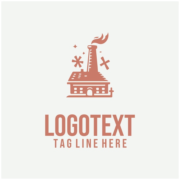 Chimney Logo Vector Illustrations