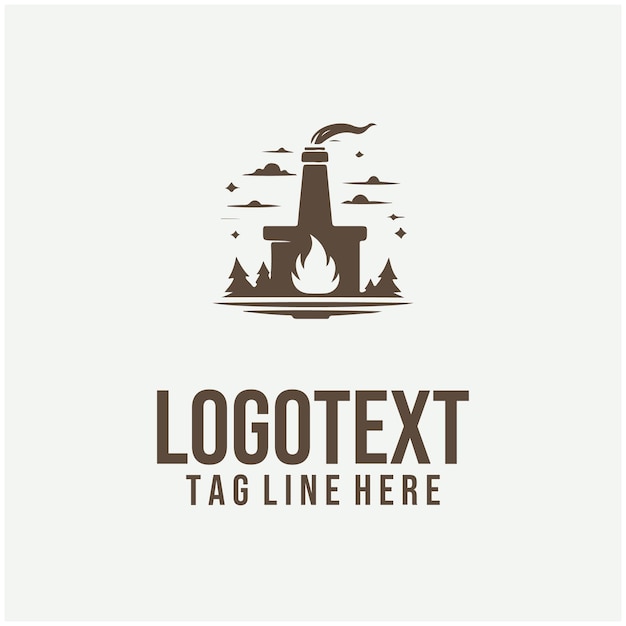 Chimney Logo Vector Illustrations