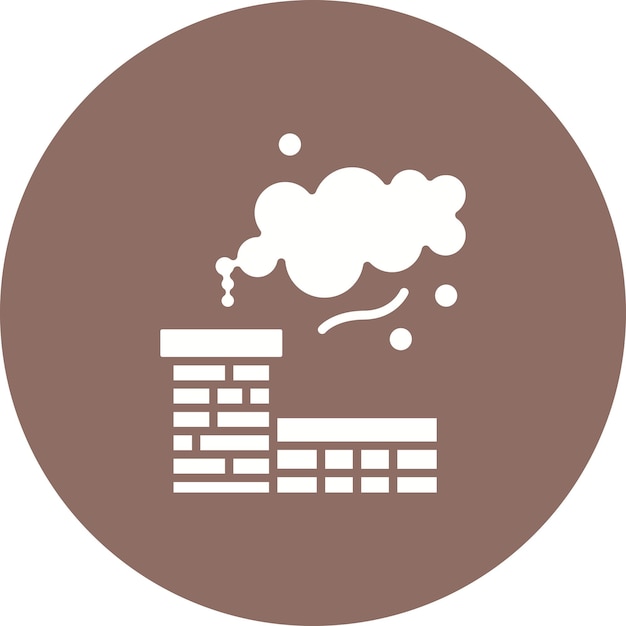 Chimney Pollution icon vector image Can be used for Pollution