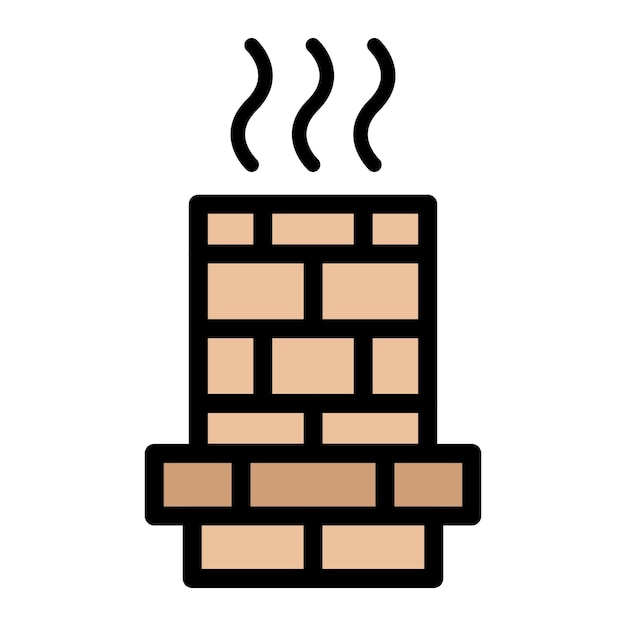 Vector chimney vector icon design illustration