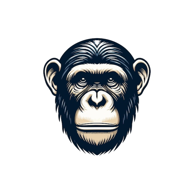 Chimpanze animal vector ai generated image