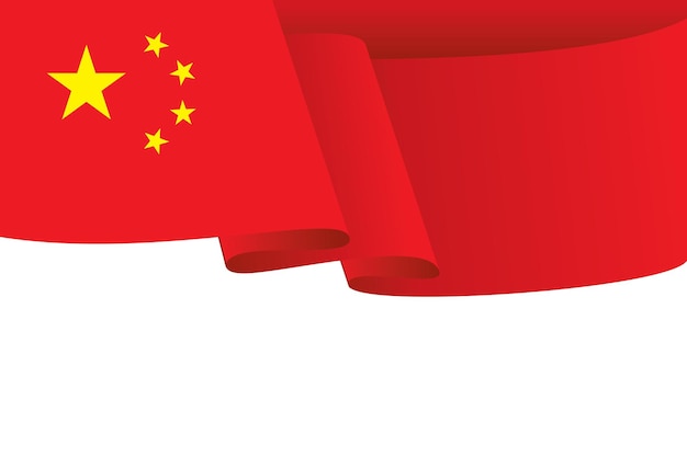 China fladderende vlag achtergrond