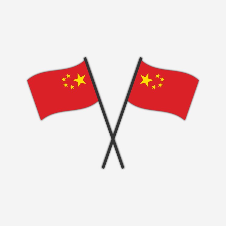 Vector china flag illustration