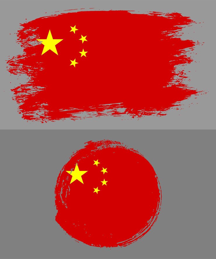 Vector china flag vector illustration