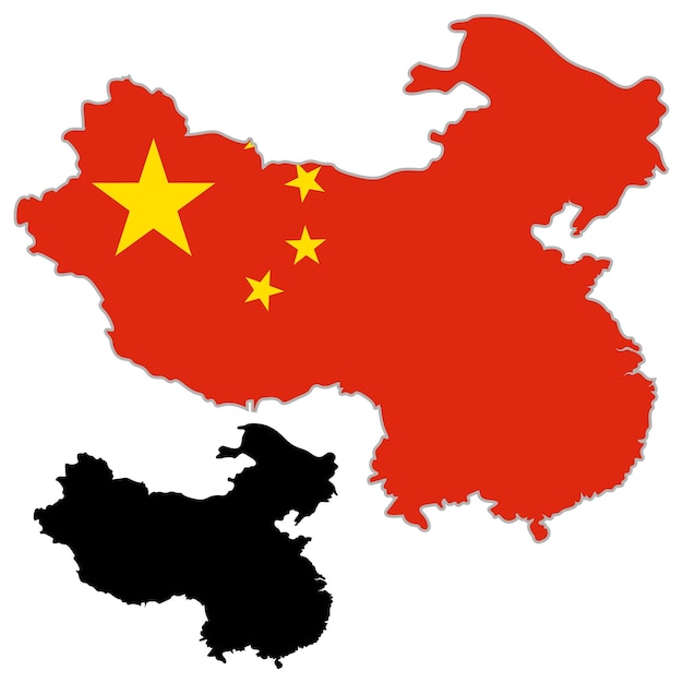 China map flag